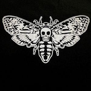 THE DEATH'S-HEAD HAWKMOTH T-SHIRT. WEAR ANYTIME OR HALLOWEEN! SIZE M BLACK